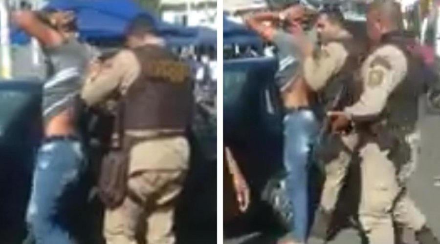 [Vídeo: suspeito é preso no Largo do Tanque após perseguição policial ]