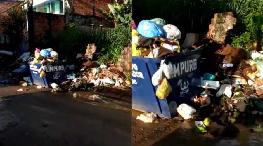 [Vídeo: morador de Águas Claras denuncia Limpurb por demora na coleta de lixo ]