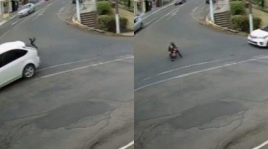 [Vídeo: mulher se joga de carro em movimento para fugir de assédio]