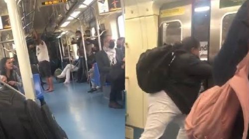 [Vídeo: mulher sem máscara é expulsa de vagão do metrô após confusão]
