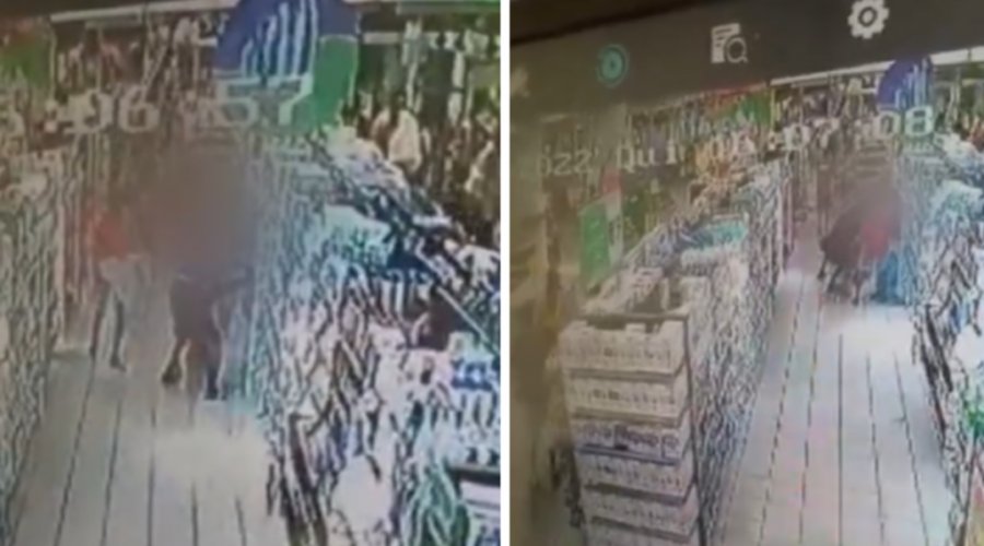 [Vídeo: Supermercado no bairro Chame-Chame é alvo de arrastão]
