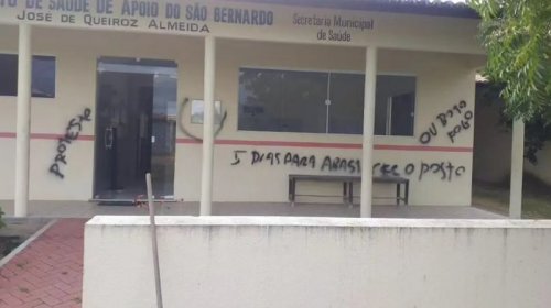 [No Ceará, posto de saúde é pichado com ameaça; saiba motivo]