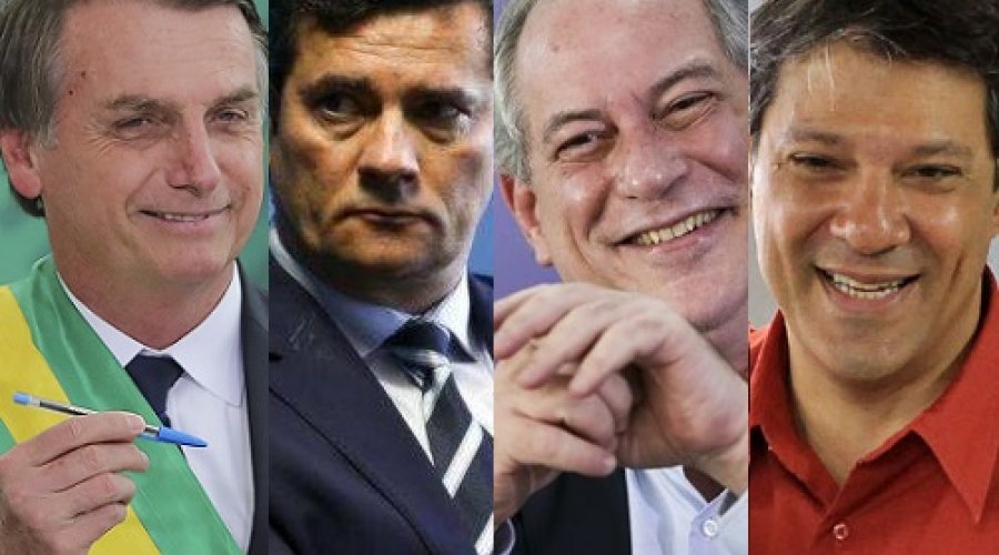 [Instituto divulga pesquisa à Presidência com Bolsonaro, Moro, Haddad e Ciro; veja números]