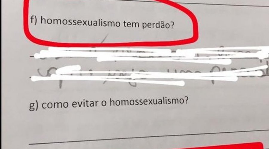 [Instituição de ensino aplica prova em Belém, no Pará, que é alvo de críticas, parentes alegam homofobia]