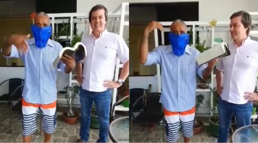 [Vídeo: deputado federal Sargento Isidório usa cueca no rosto para substituir máscara contra o coronavírus ]