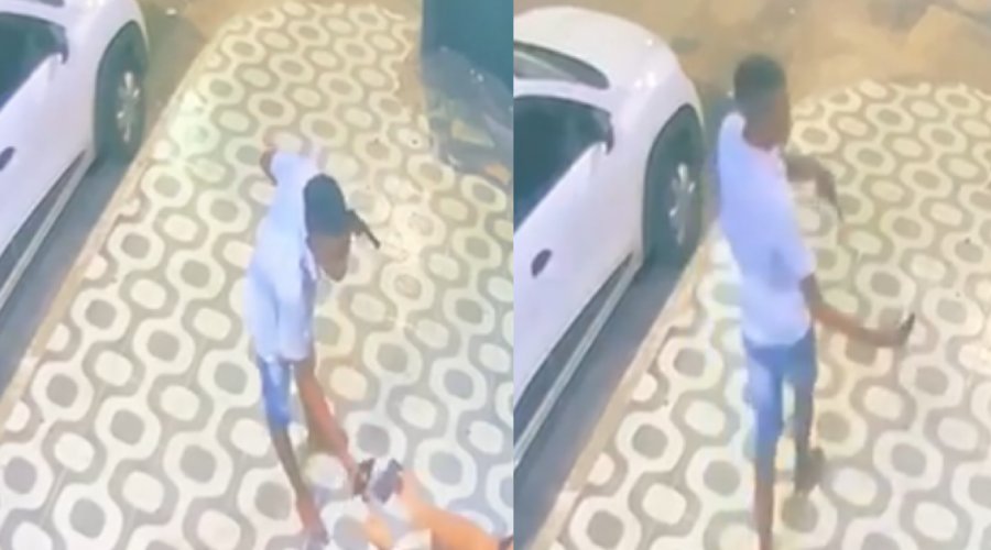 [Vídeo: suspeito assalta clientes de hamburgueria na Praça da Revolução, em Periperi]