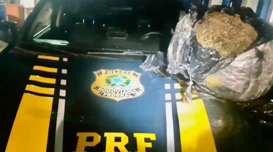 [Vídeo: com carro alugado, empresário é preso pela PRF com 25kg de maconha em trecho da BR-116]