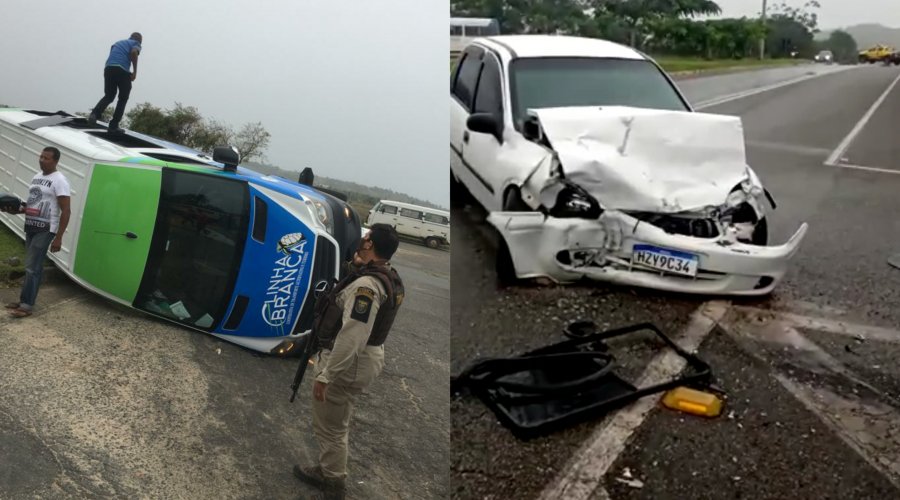 [Vídeo: sem concessão da Agerba, van da Linha Branca se envolve em grave acidente em Porto de Sauípe]