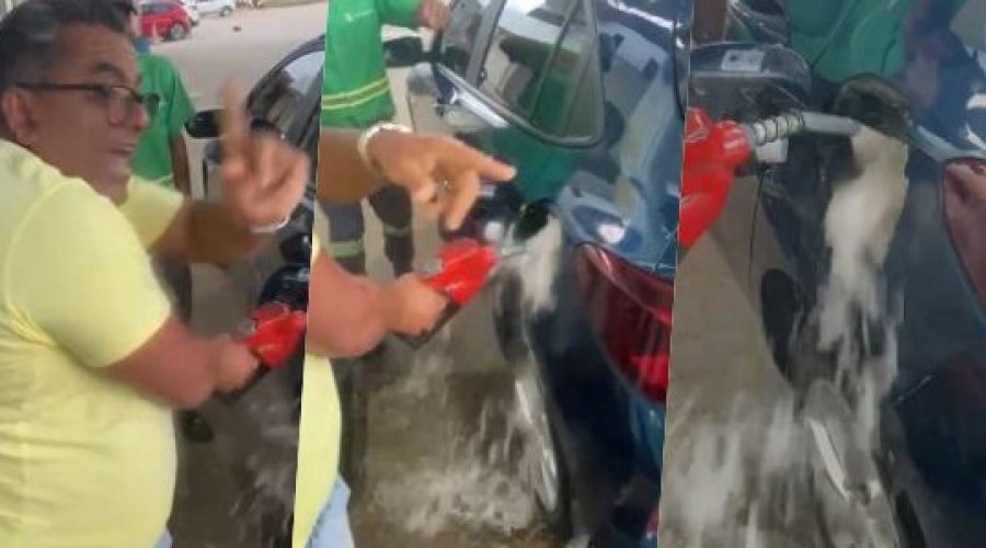 [Vídeo: Bolsonarista lava carro com gasolina após redução nos preços]