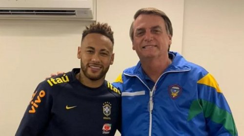 [Bolsonaro agradece presente de Neymar e dá conselho: Que se exploda os que querem o teu mal]