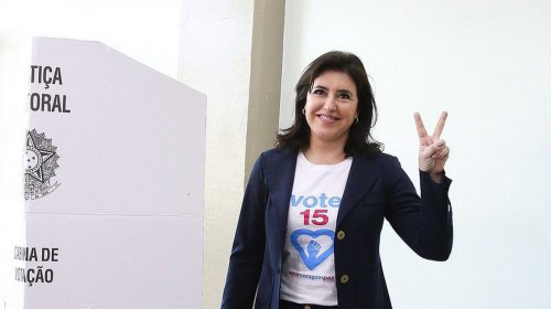 [Simone Tebet vota em Campo Grande e segue para São Paulo]