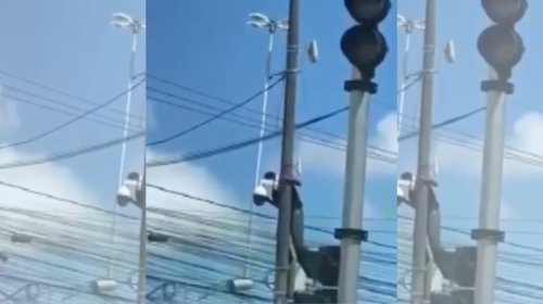 [Câmera da SSP é furtada em poste na  Estrada das Barreiras, em Salvador ]